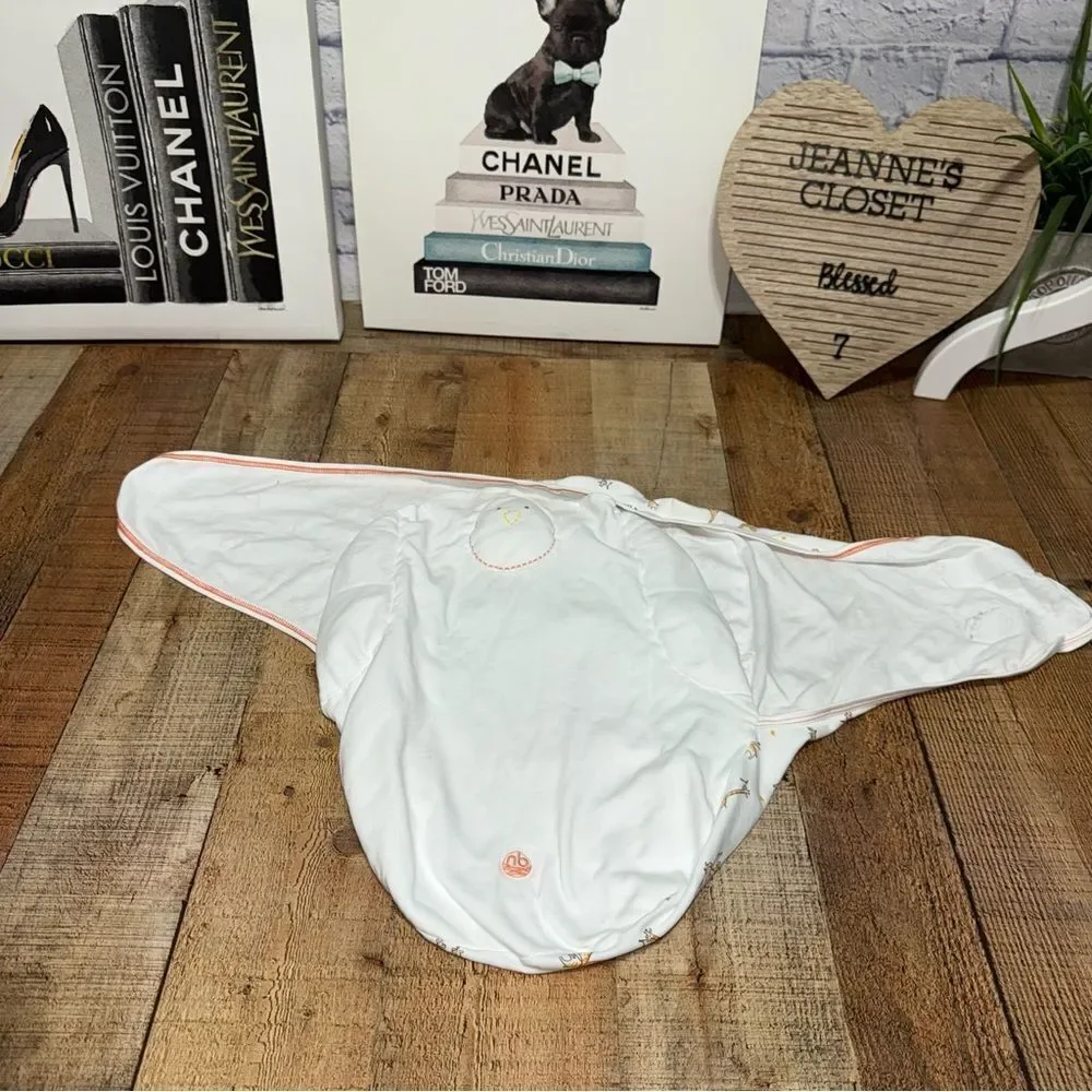 Nested Bean -  Zen 100% Cotton Swaddle Wrap giraffe 7-18lb  S/L